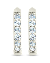 Zadie CZ Everyday Hoop Earrings - Sterling Forever