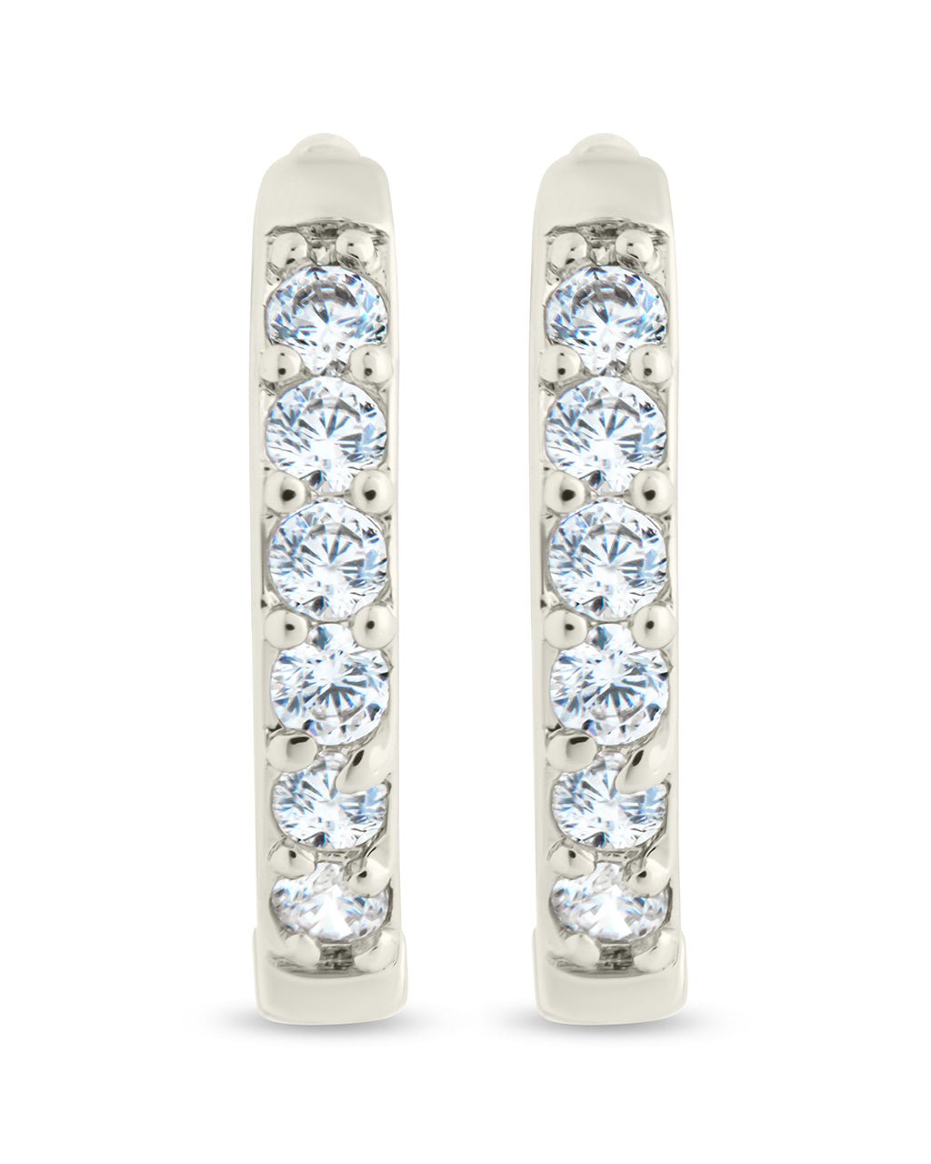 Zadie CZ Everyday Hoop Earrings - Sterling Forever