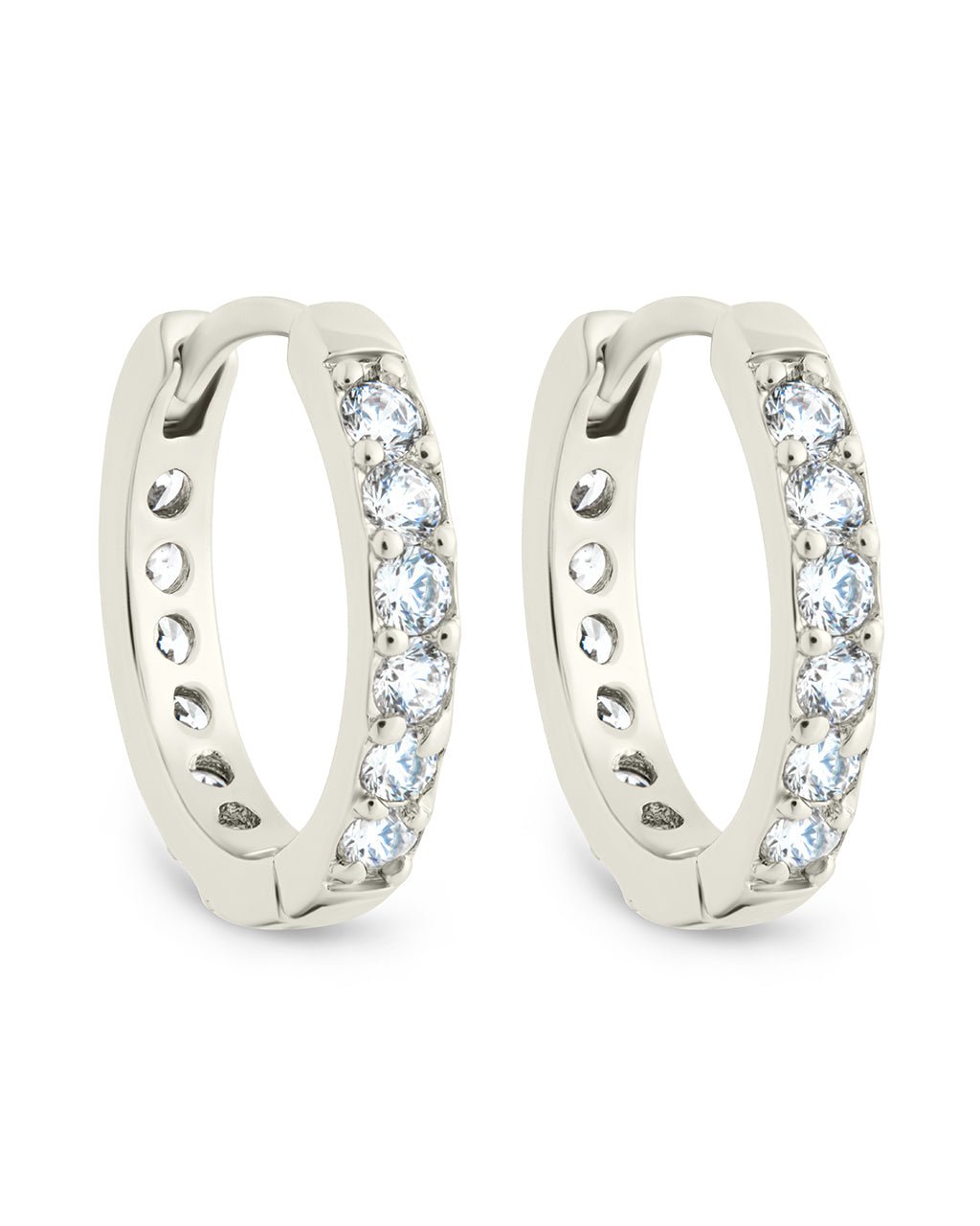 Zadie CZ Everyday Hoop Earrings - Sterling Forever