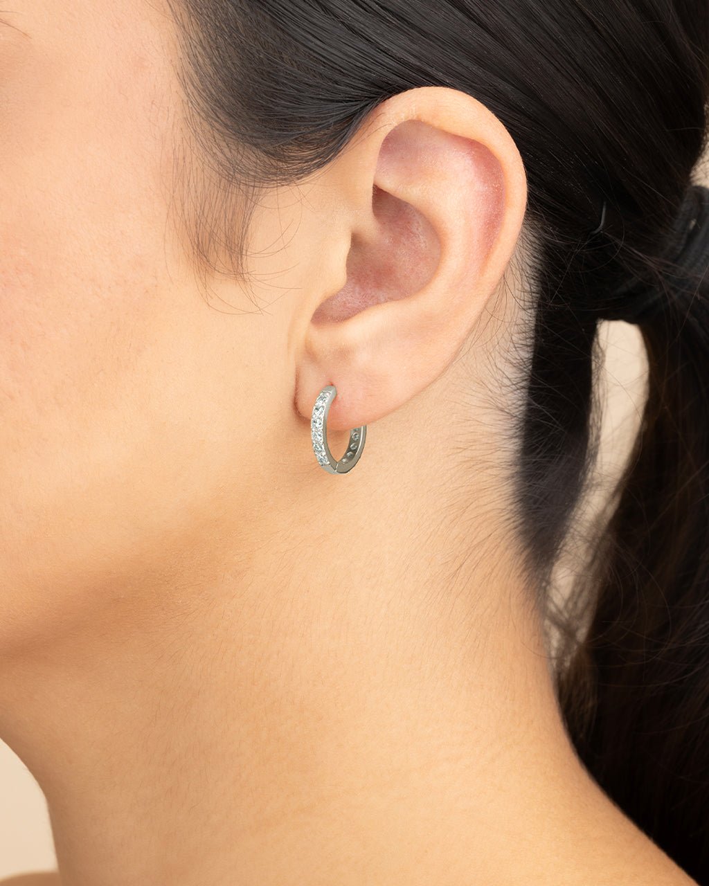 Zadie CZ Everyday Hoop Earrings - Sterling Forever