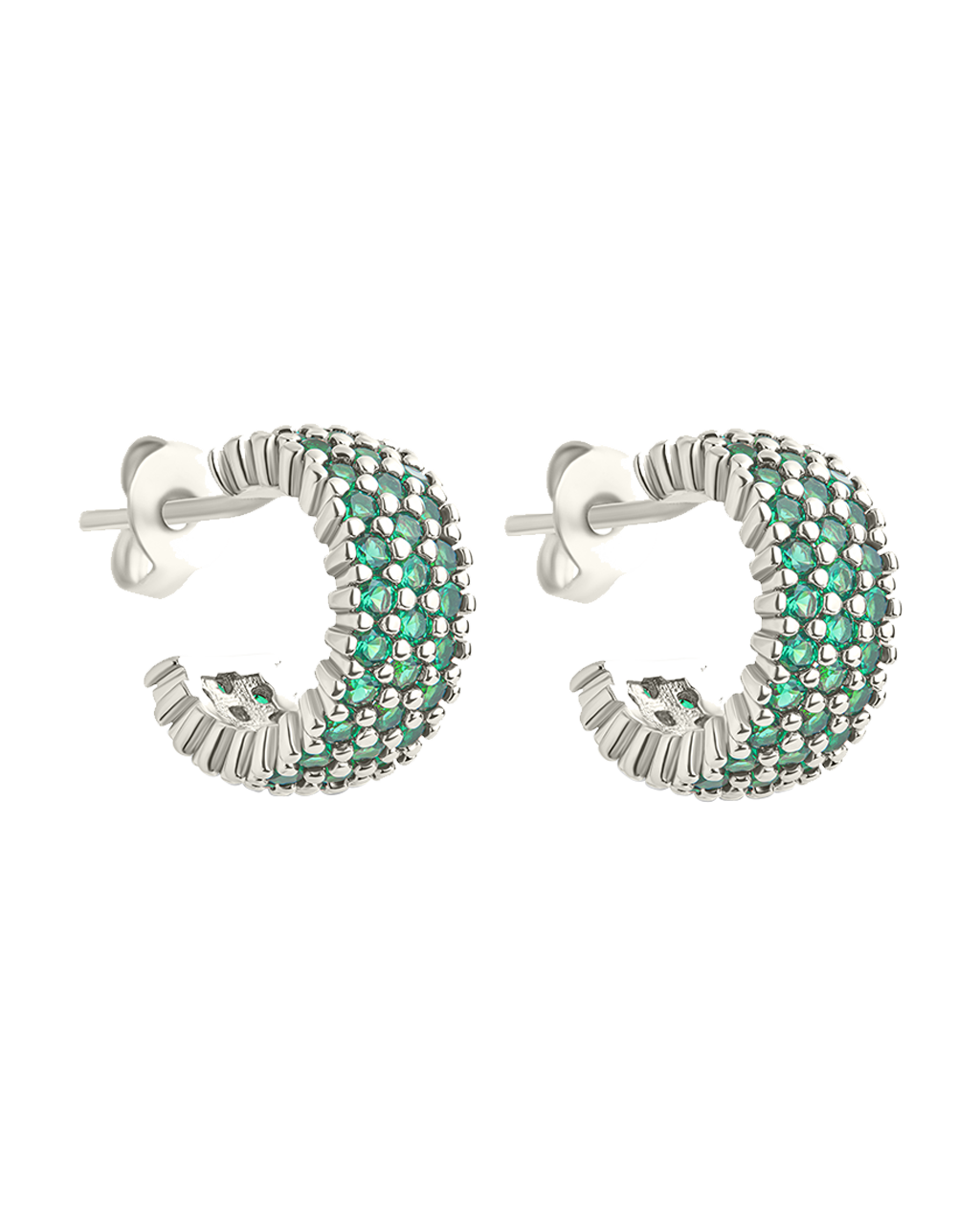 Elora Rainbow CZ Hoop Earrings