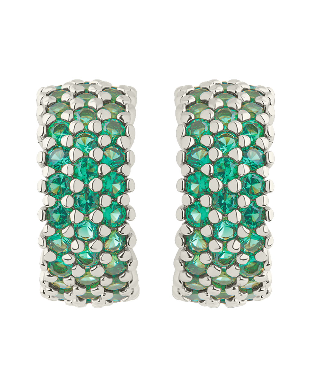 Elora Rainbow CZ Hoop Earrings