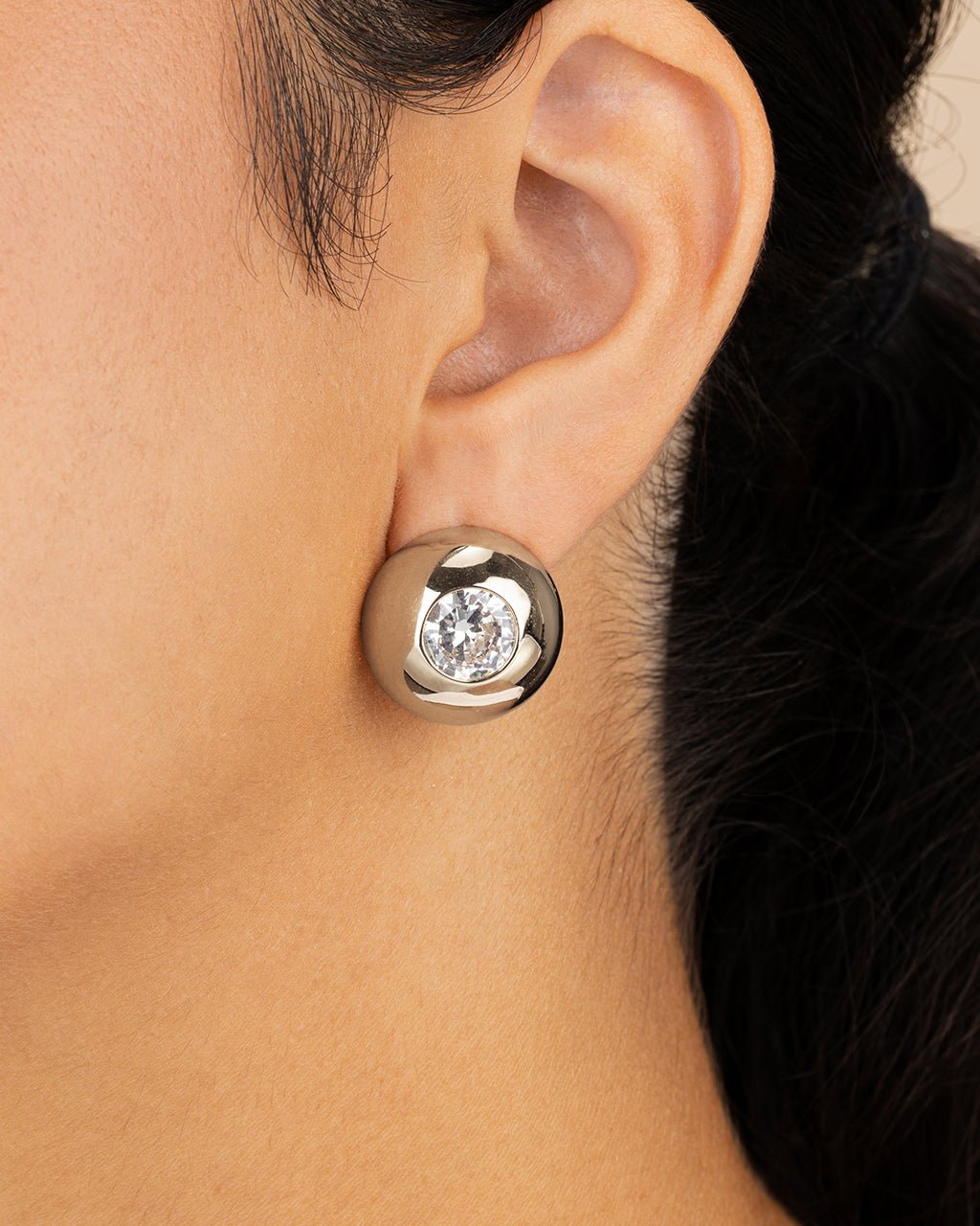 Zora CZ Dome Studs - Sterling Forever