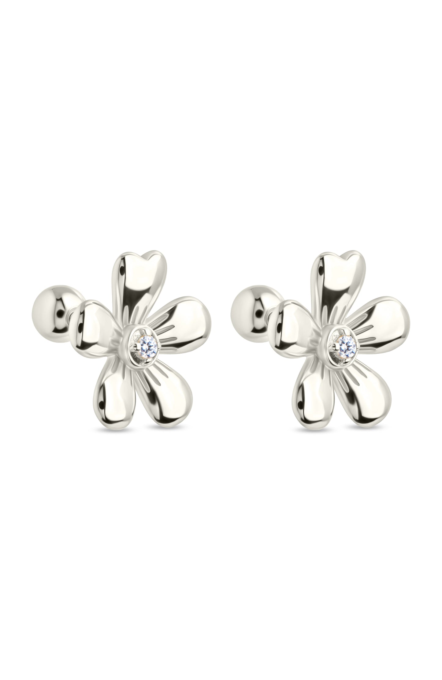 Jocelyn CZ Micro Flower Stud Earrings