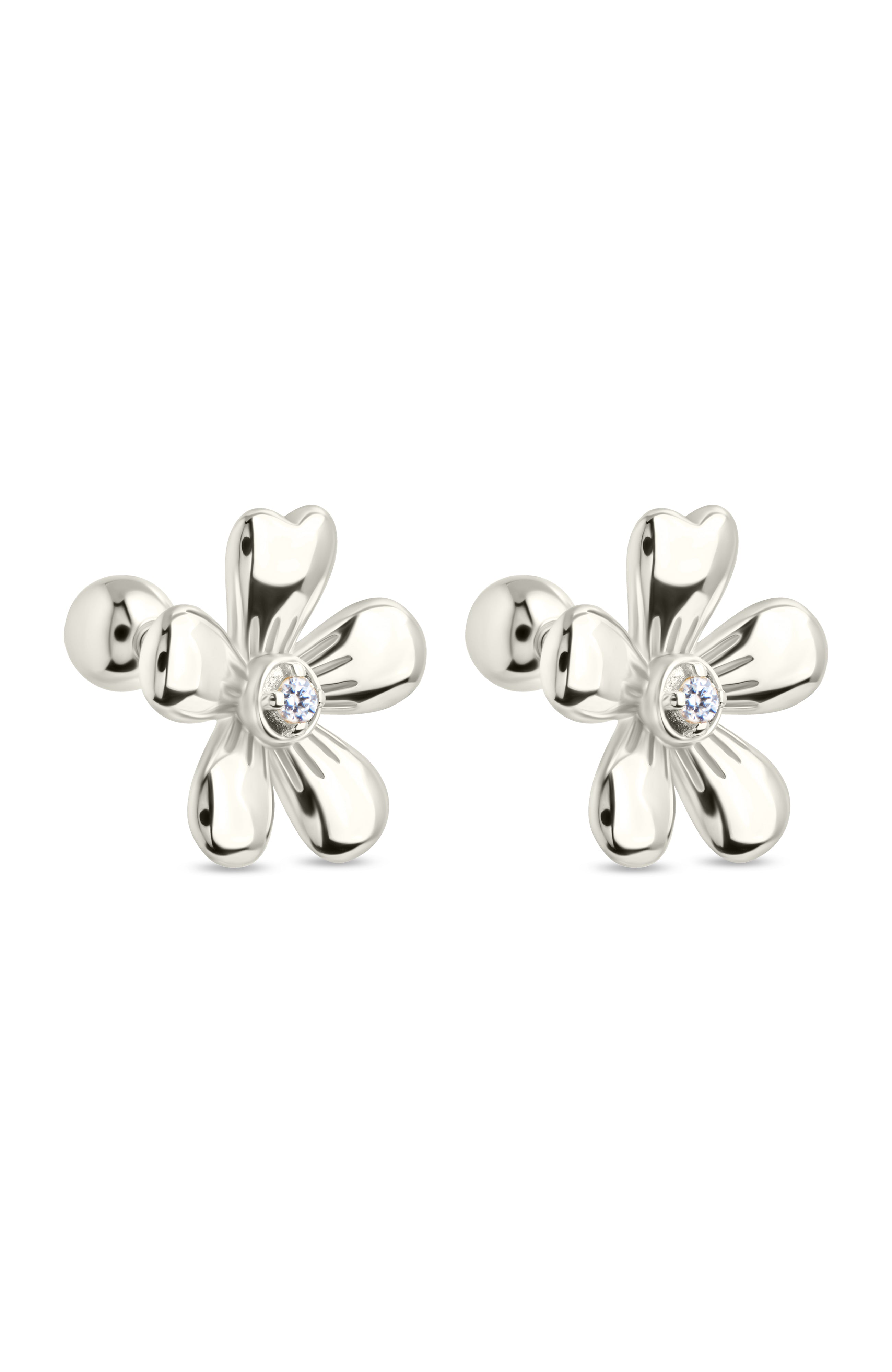 Jocelyn CZ Micro Flower Stud Earrings - Sterling Forever