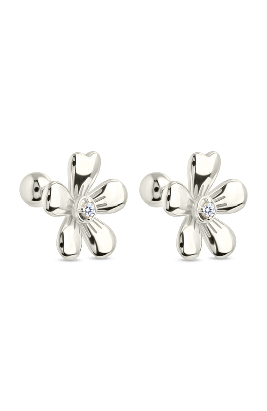 Jocelyn CZ Micro Flower Stud Earrings