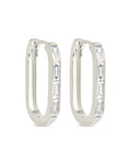 Roxanne CZ Micro Hoop Earrings - Sterling Forever