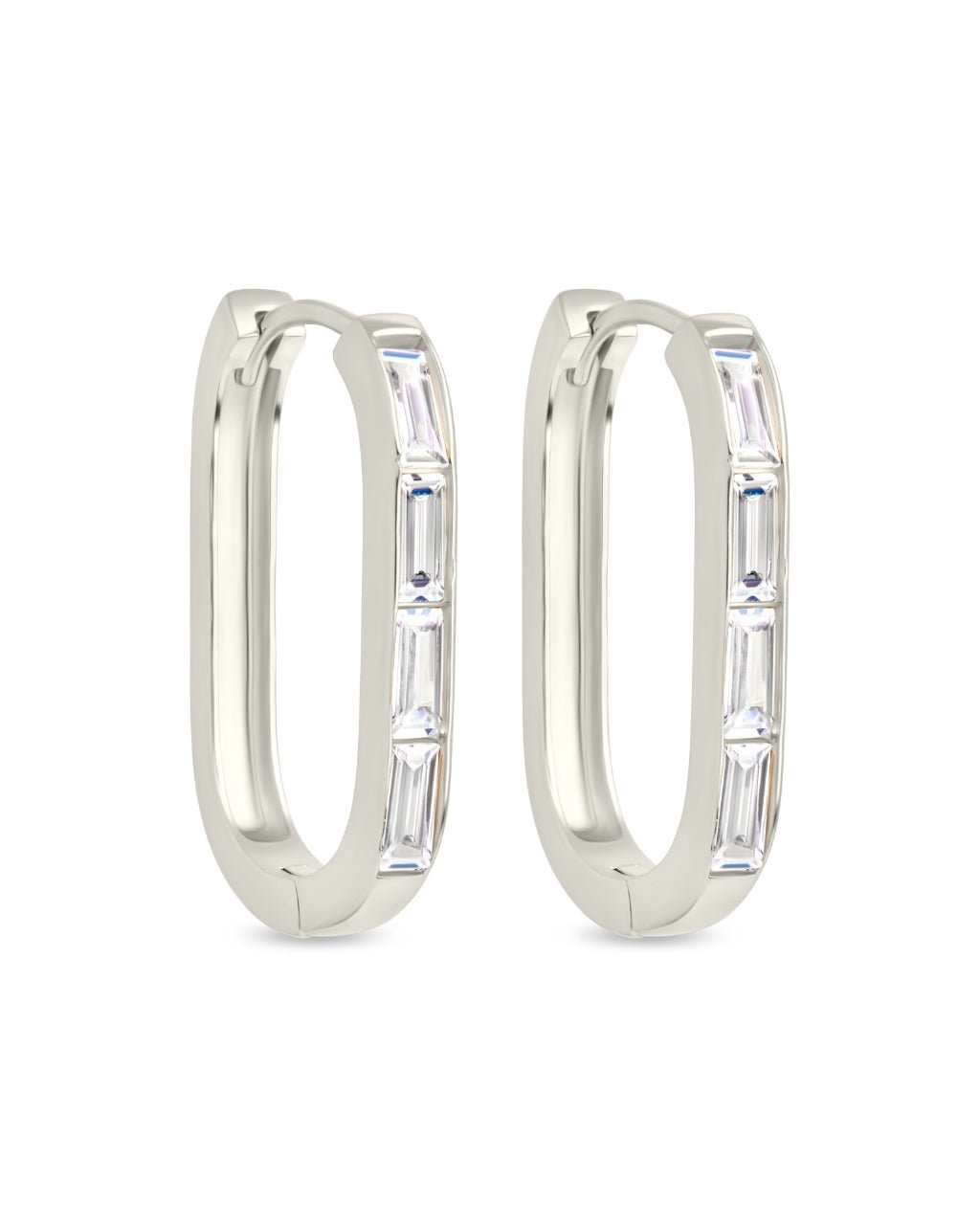 Roxanne CZ Micro Hoop Earrings - Sterling Forever