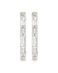 Roxanne CZ Micro Hoop Earrings - Sterling Forever