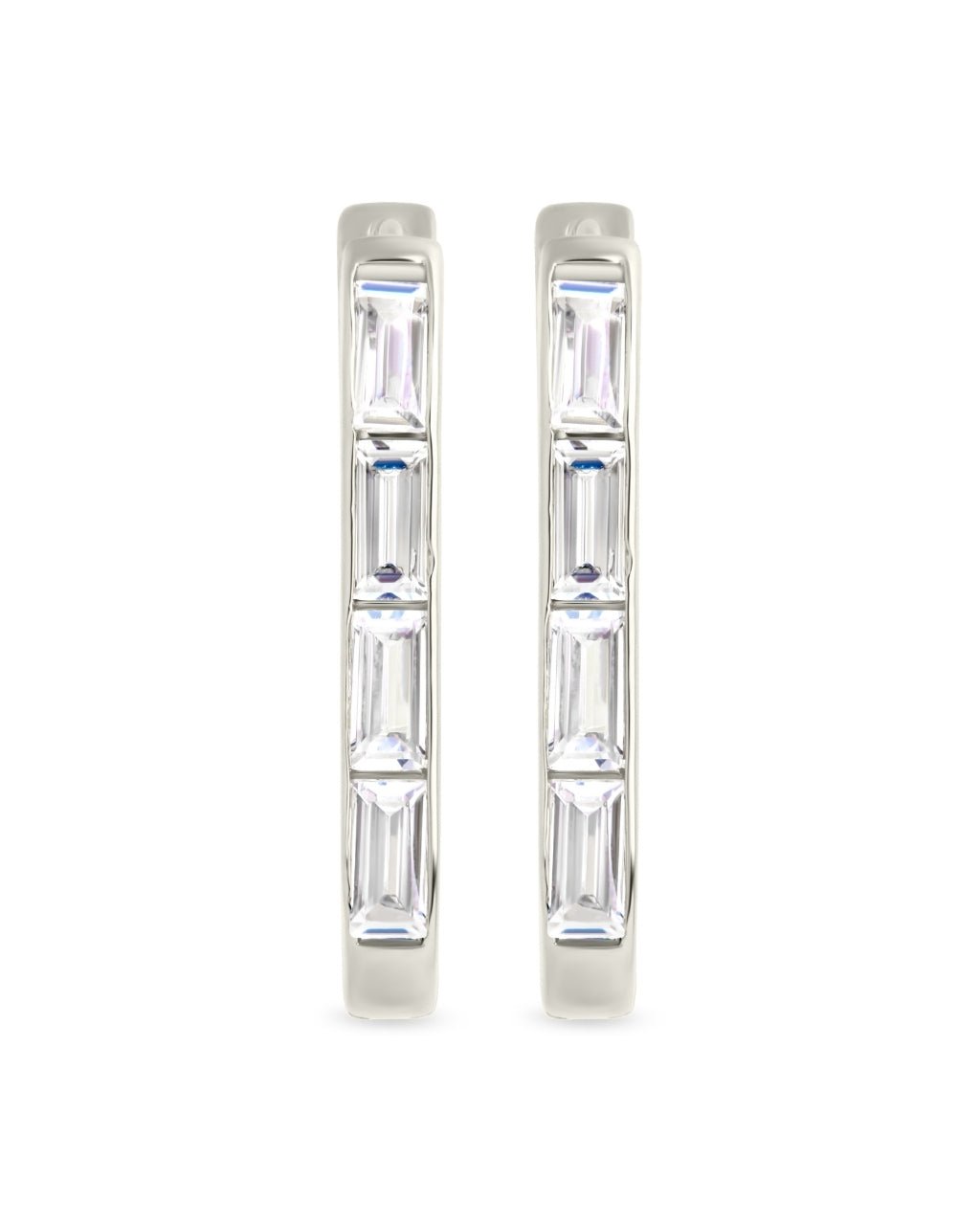 Roxanne CZ Micro Hoop Earrings - Sterling Forever