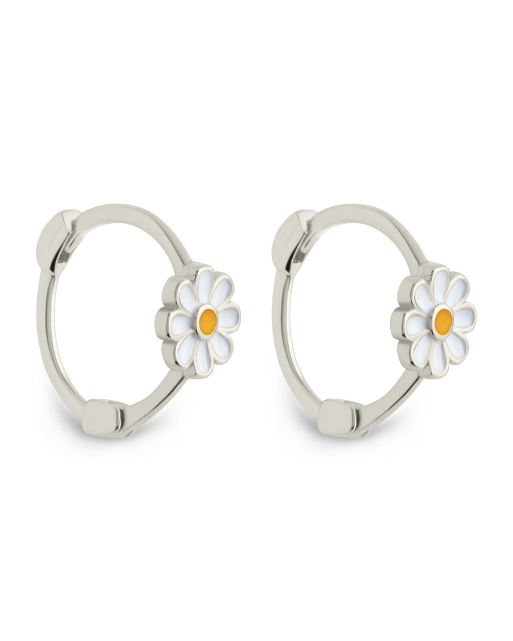 Stella Flower Micro Hoop Earrings