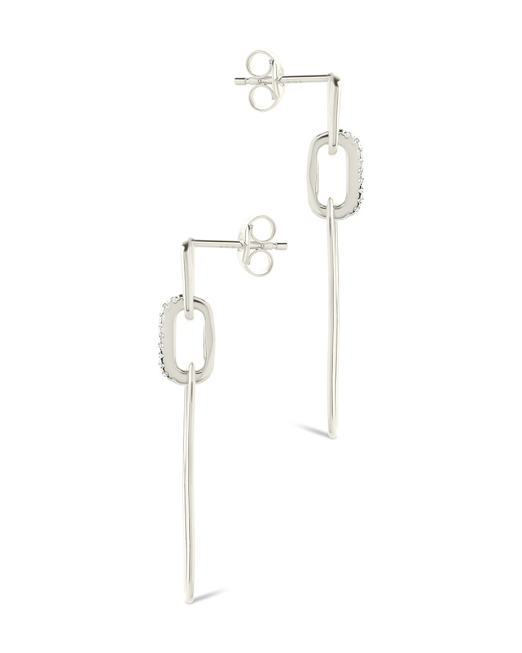 Chelle CZ Mixed Link Drop Studs