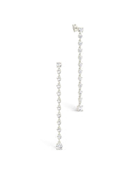 Layken CZ Stationed Stud Earrings - Sterling Forever