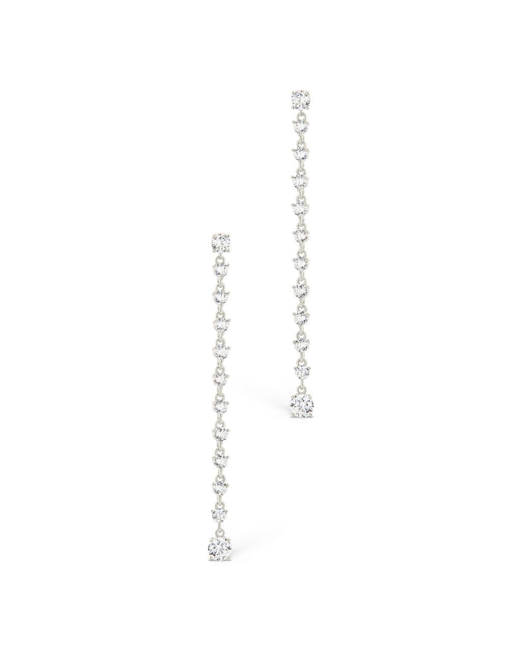 Layken CZ Stationed Stud Earrings - Sterling Forever