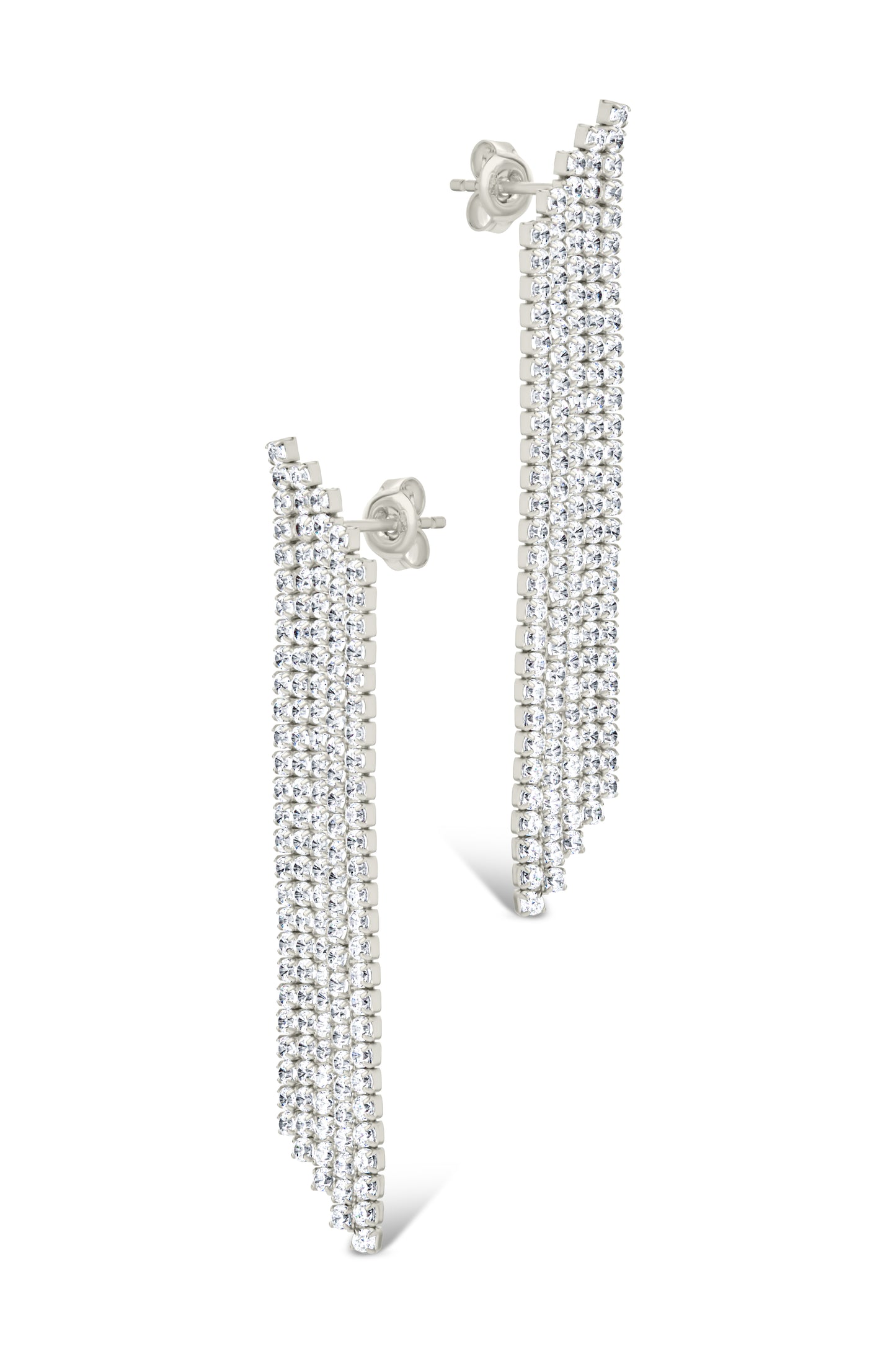 Clara CZ Dangle Stud Earrings