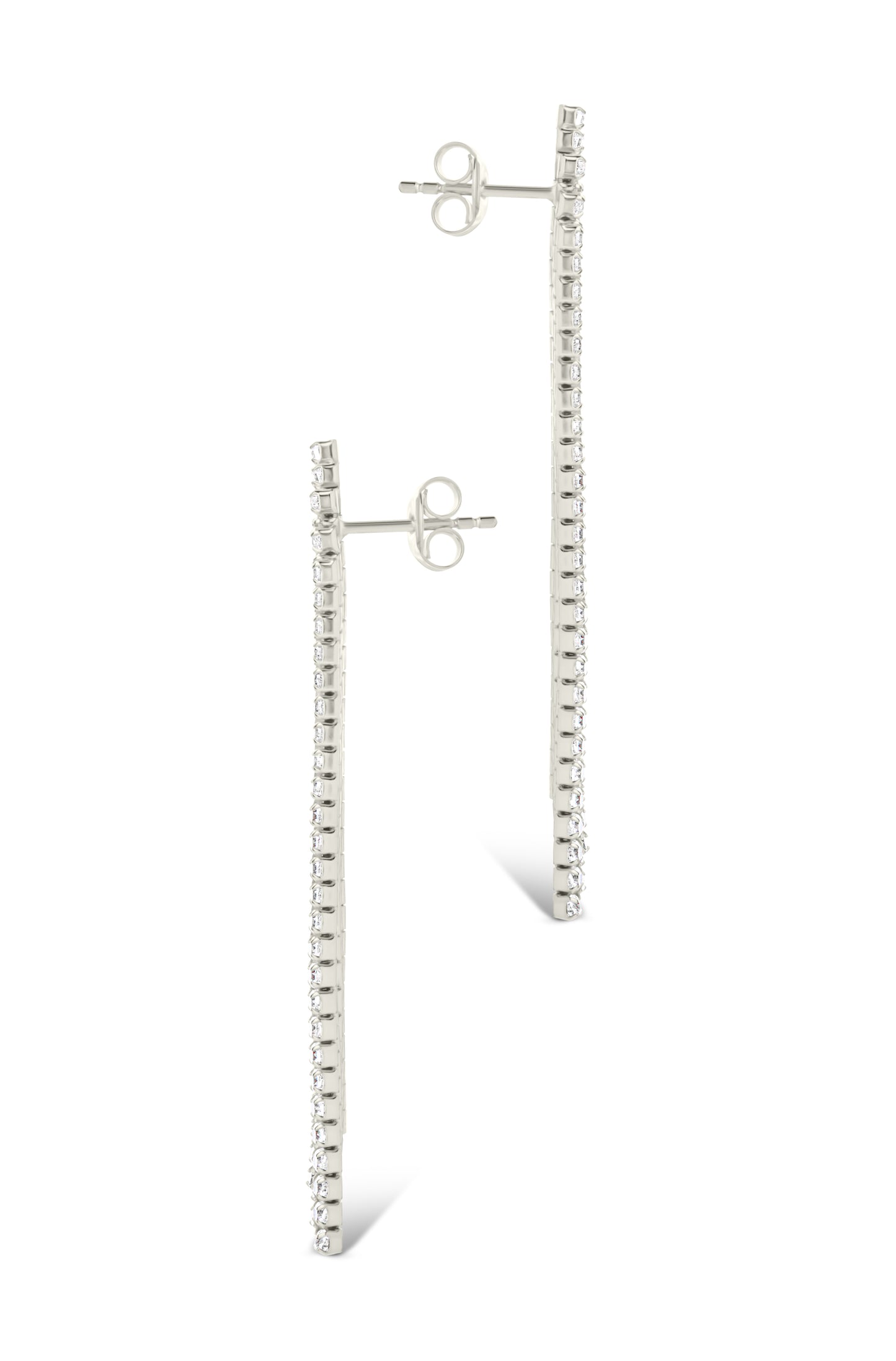 Clara CZ Dangle Stud Earrings