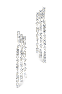 Linda CZ Dangle Stud Earrings - Sterling Forever