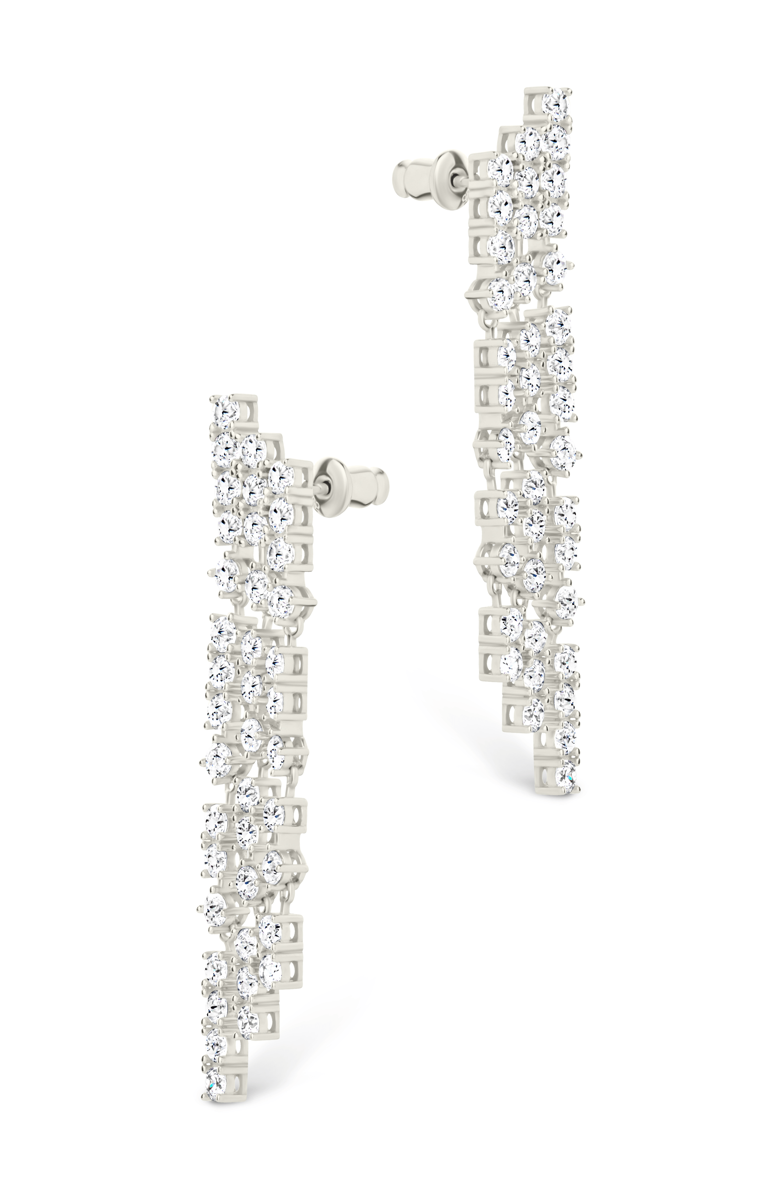 Linda CZ Dangle Stud Earrings - Sterling Forever