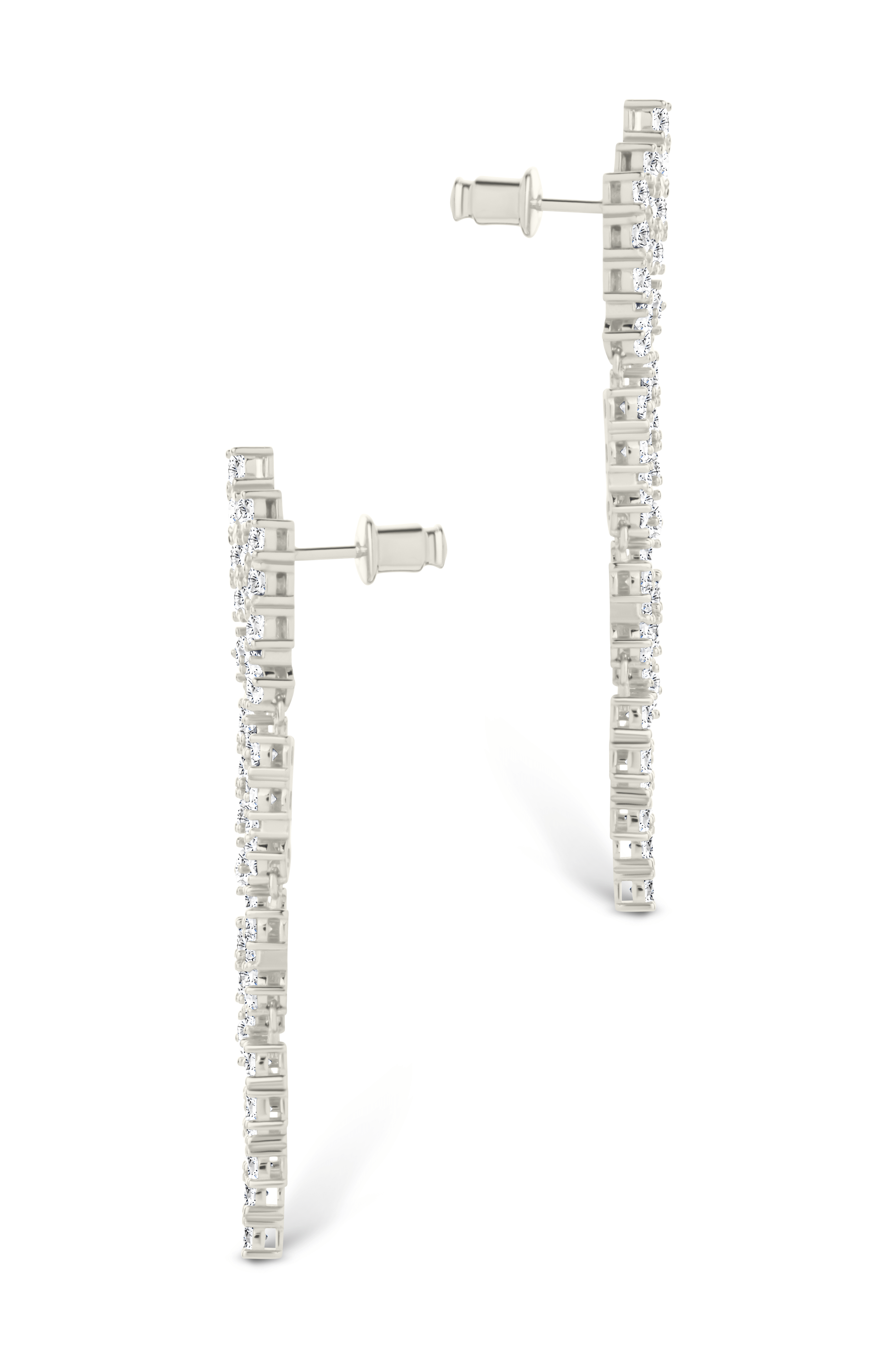 Linda CZ Dangle Stud Earrings - Sterling Forever