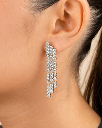 Linda CZ Dangle Stud Earrings - Sterling Forever