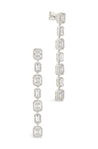 Nancy CZ Drop Stud Earrings - Sterling Forever