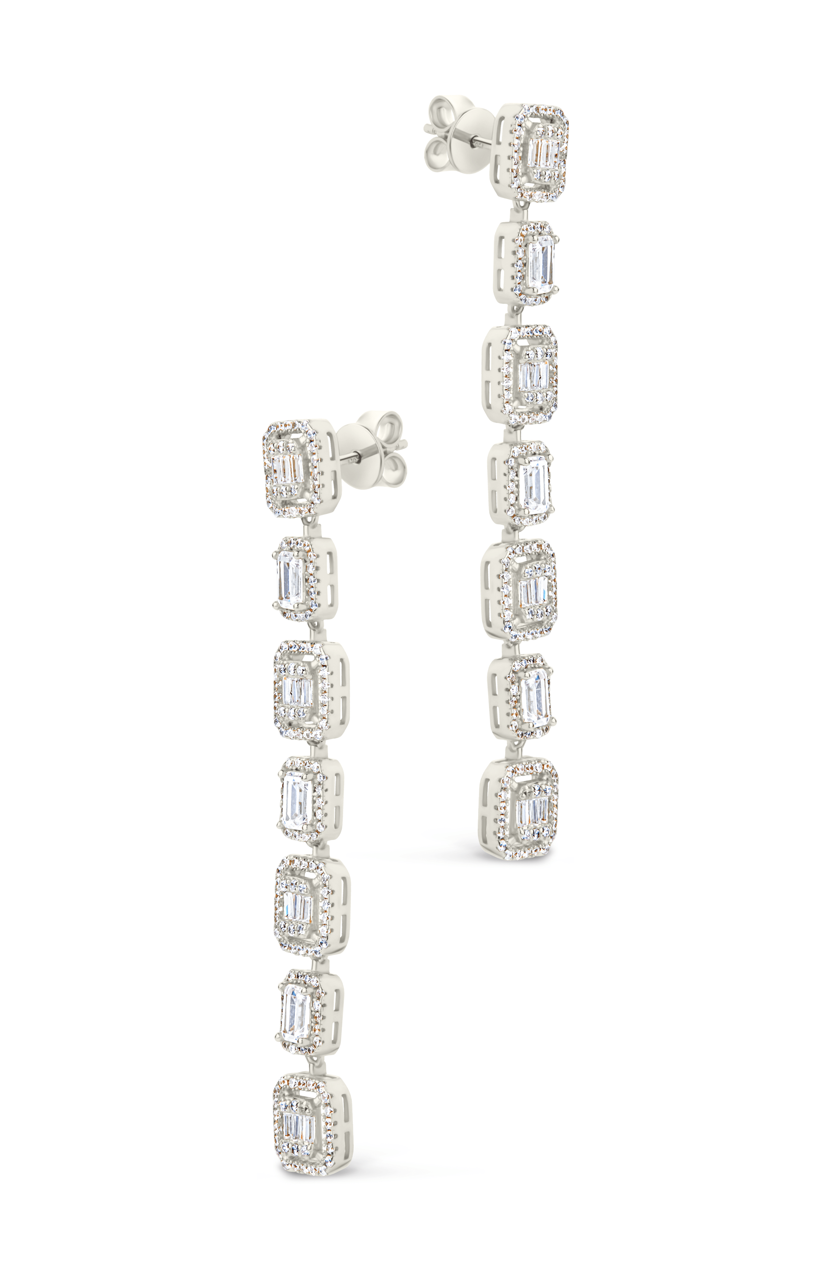 Nancy CZ Drop Stud Earrings - Sterling Forever
