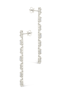 Nancy CZ Drop Stud Earrings - Sterling Forever