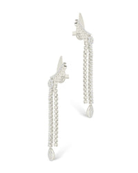 Lowen CZ Beaded Dangle Stud Earrings - Sterling Forever