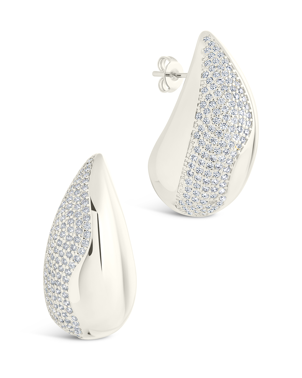 Rhodes CZ Drop Statement Studs