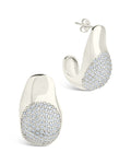 Wesley CZ Statement Huggie Hoop Earrings - Sterling Forever