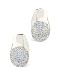 Wesley CZ Statement Huggie Hoop Earrings - Sterling Forever