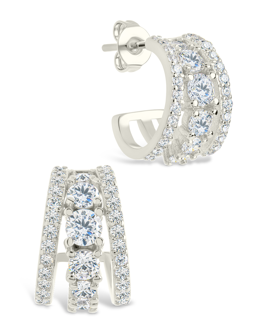 Yasmina CZ Hoop Earrings