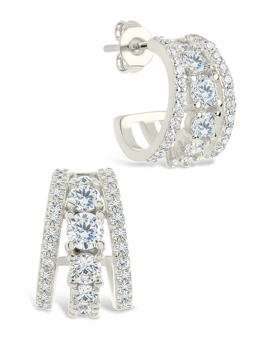 Yasmina CZ Hoop Earrings