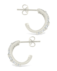 Yasmina CZ Hoop Earrings - Sterling Forever