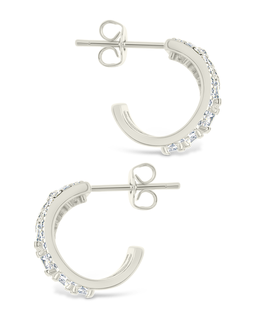 Yasmina CZ Hoop Earrings - Sterling Forever