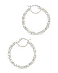 Aaliyah CZ Hoop Earrings - Sterling Forever