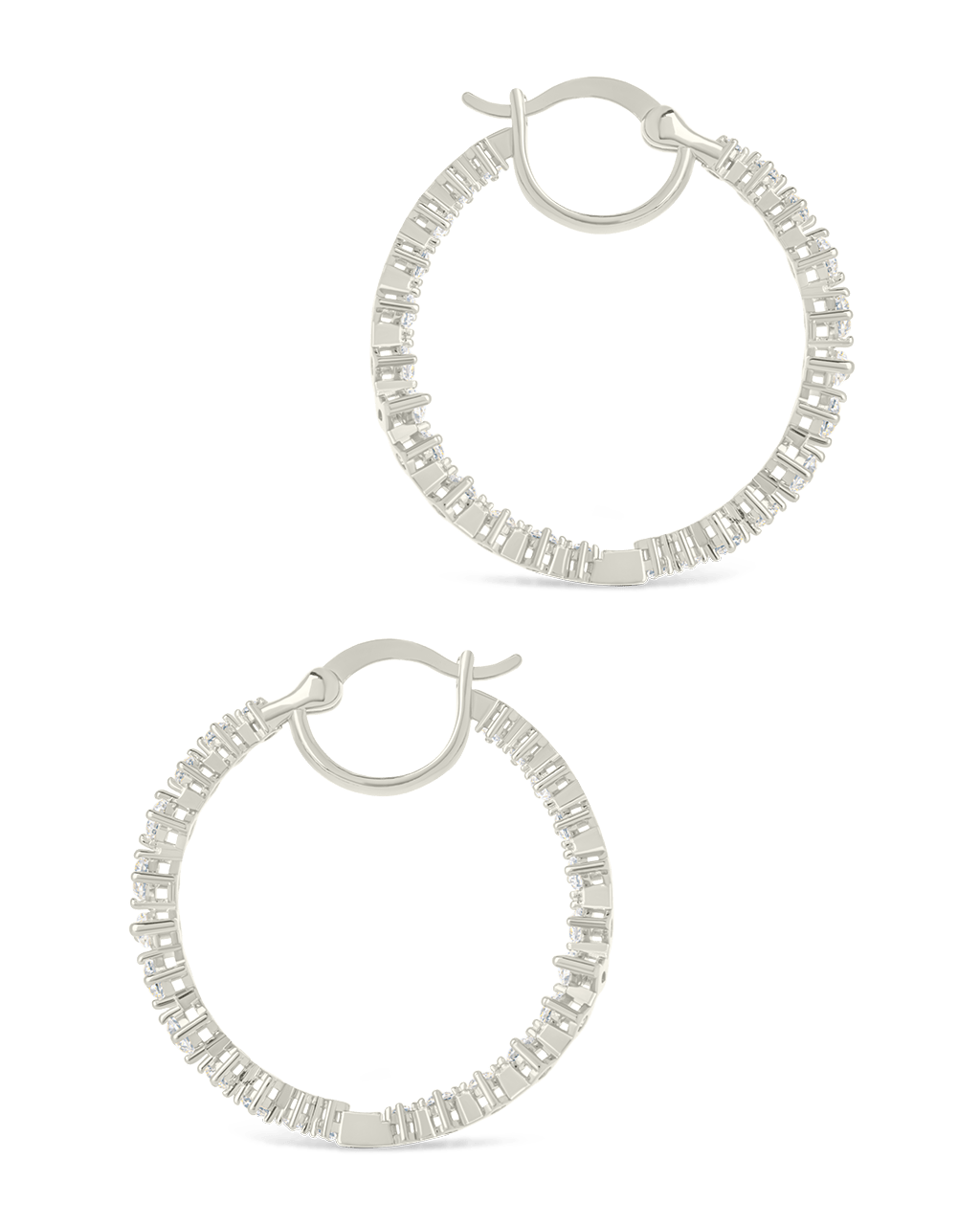 Aaliyah CZ Hoop Earrings - Sterling Forever
