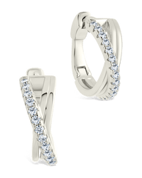 Juliana CZ Hoop Earrings - Sterling Forever