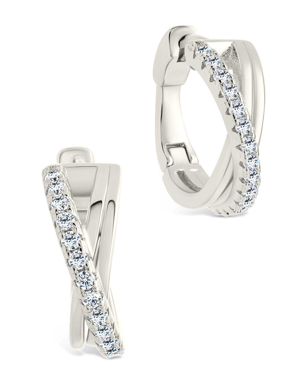 Juliana CZ Hoop Earrings - Sterling Forever