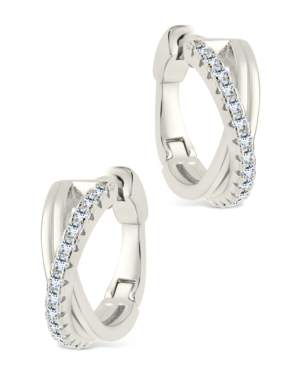 Juliana CZ Hoop Earrings - Sterling Forever