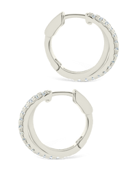 Juliana CZ Hoop Earrings - Sterling Forever