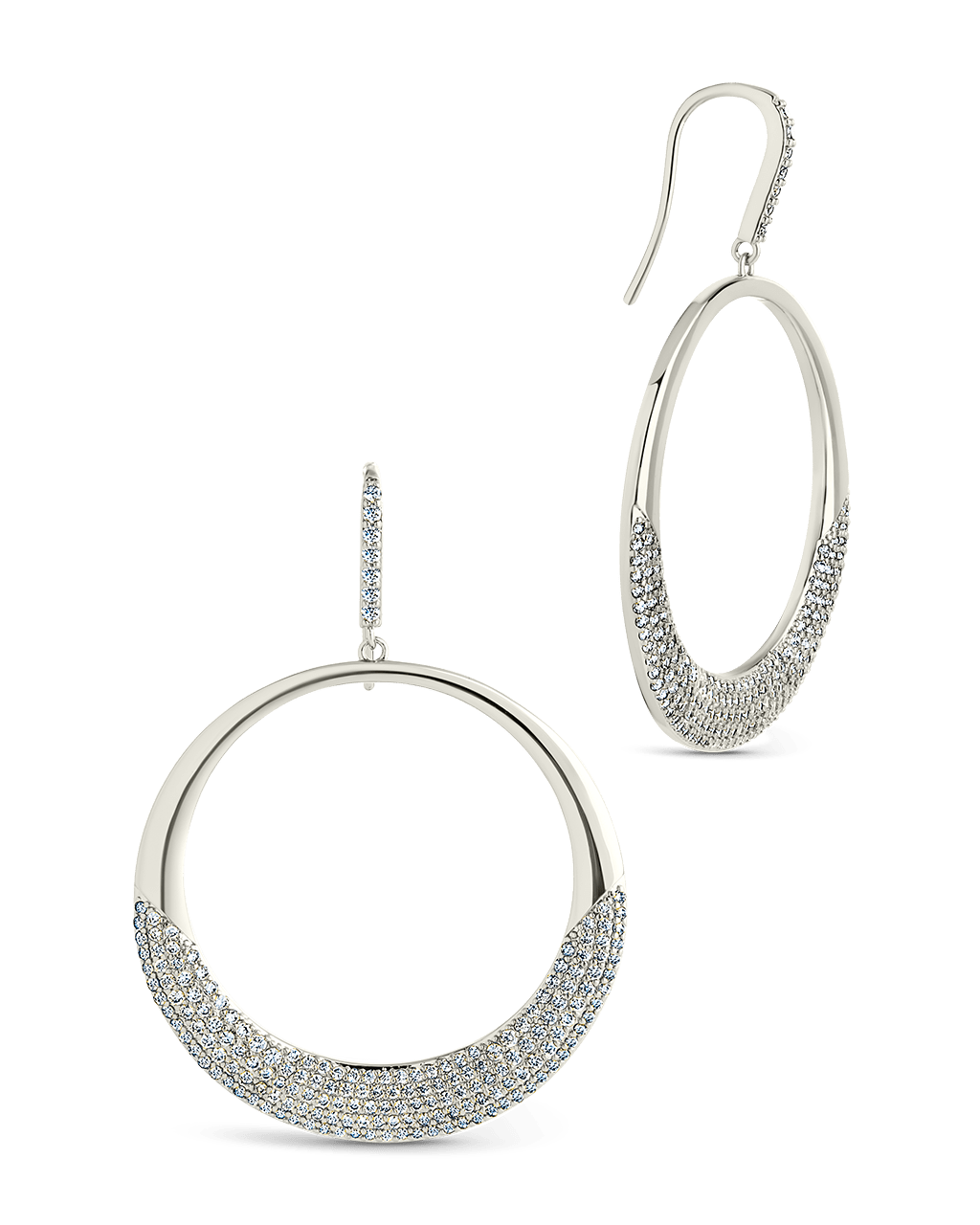 Muriel CZ O Drop Earrings - Sterling Forever