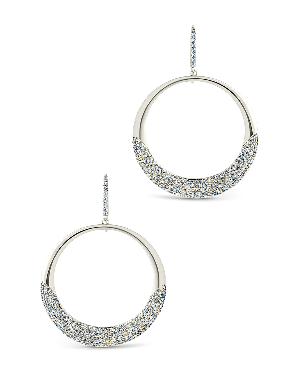 Muriel CZ O Drop Earrings - Sterling Forever