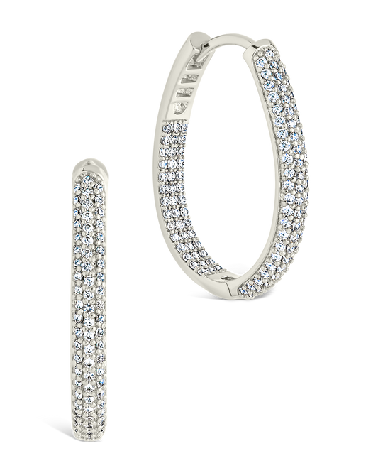 Melba Pave CZ Hoops