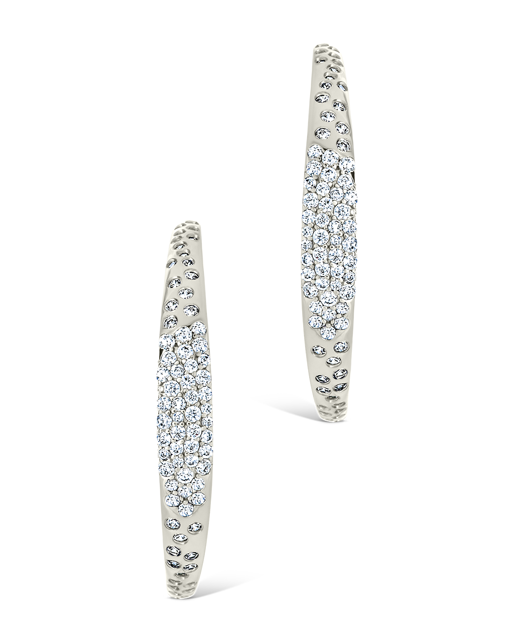 Cherise Pave CZ Hoop Earring