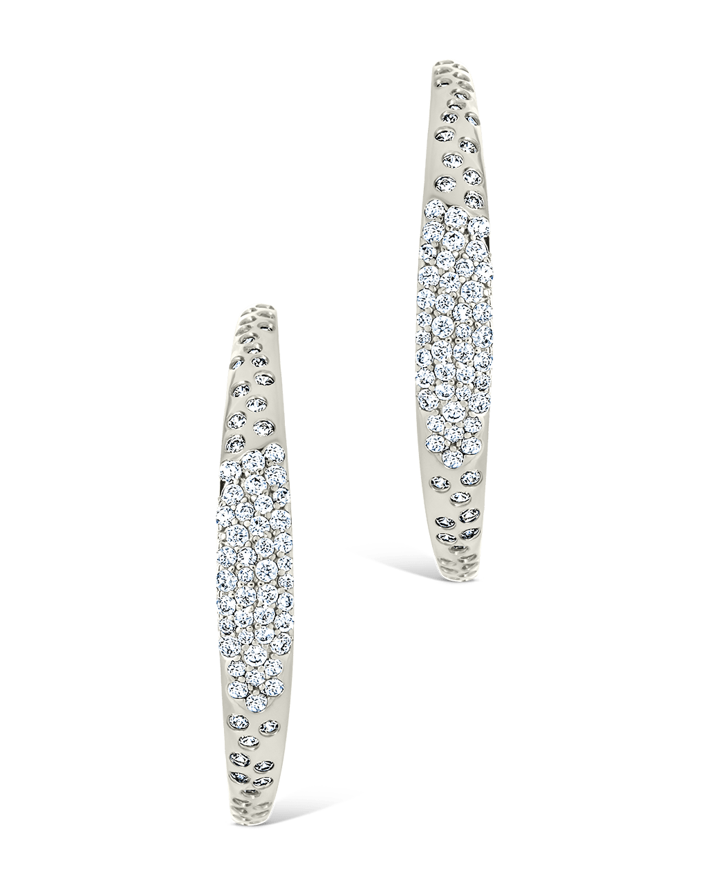 Cherise Pave CZ Hoop Earring - Sterling Forever
