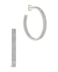 Velma CZ Statement Hoops - Sterling Forever