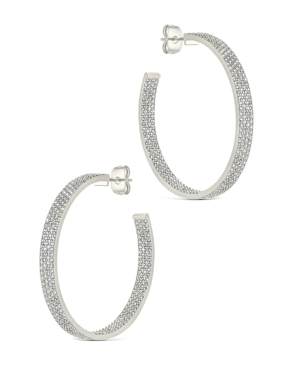 Velma CZ Statement Hoops - Sterling Forever