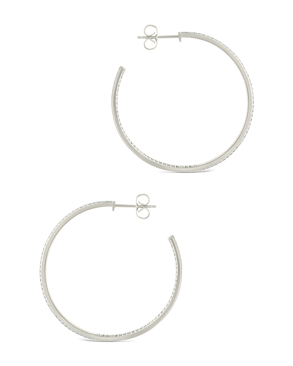 Velma CZ Statement Hoops - Sterling Forever