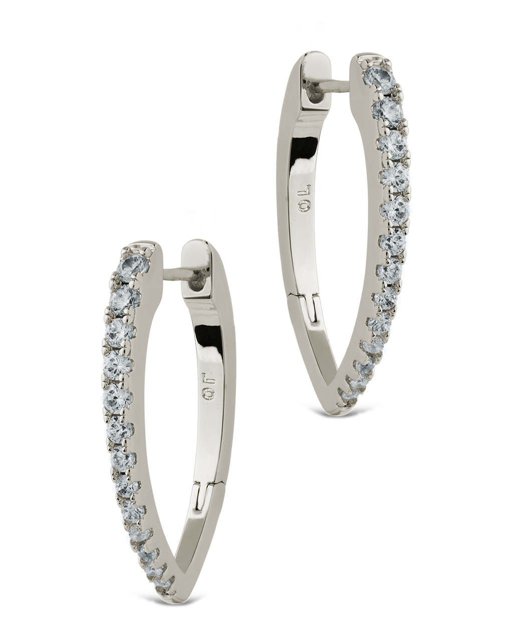 Kenia CZ V Drop Hoops